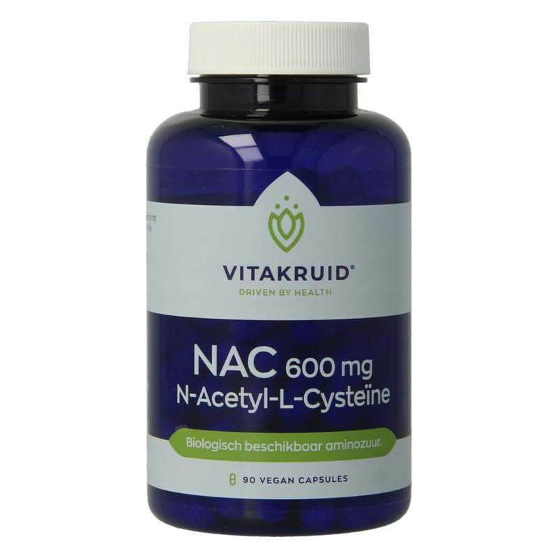 Vitakruid Vitakruid NAC 600 mg N-Acetyl-L-Cysteïne - 90vcp