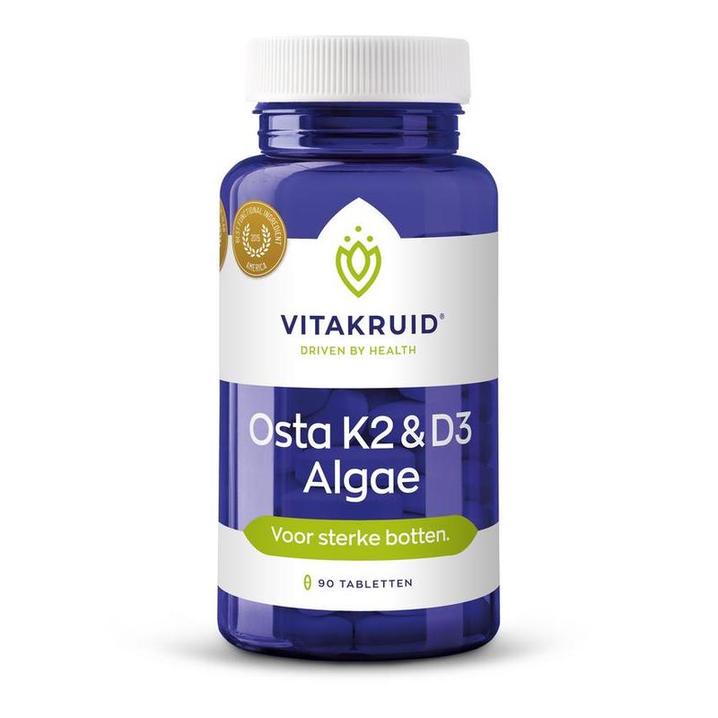Vitakruid Vitakruid Osta K2 & D3 Algae met Calcium & Magn - 90tb