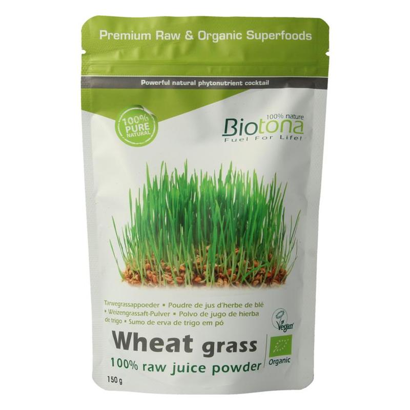 Biotona Biotona Wheat grass raw juice powder - 150gr