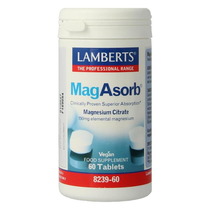 Lamberts Lamberts MagAsorbÂ® Magnesium Citraat 150mg - 60tb