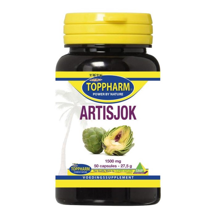 Toppharm TOPPHARM Artisjok 1500mg - 50cp