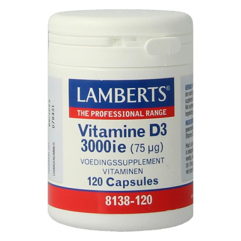 Lamberts Lamberts Vitamine D3 3.000ie (75mcg) - 120cp
