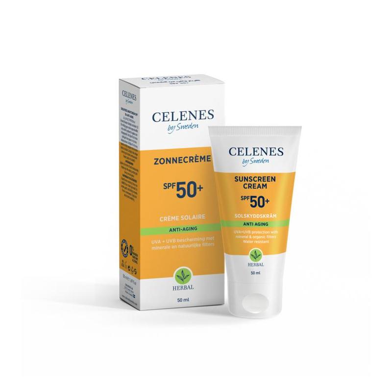 Celenes Celenes HERBAL SUNSCREEN CR SPF 50+ anti aging - 50ml