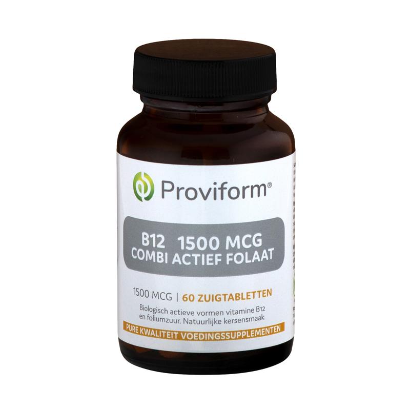 Proviform Proviform Vitamine B12 1500mcg combi actief folaat - 60ztb