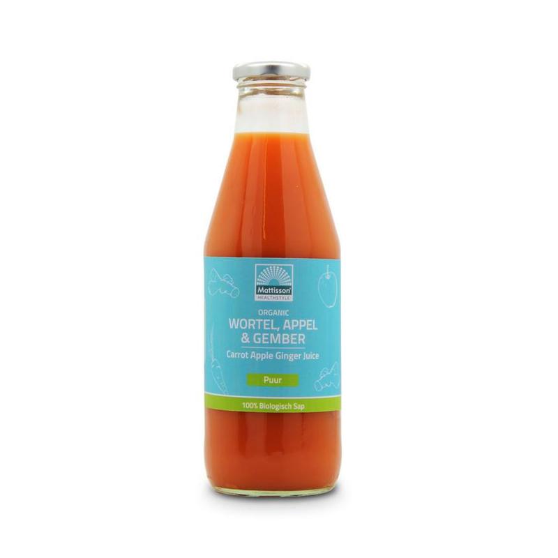 Mattisson Mattisson Org Wortel- Appel- Gember sap 750ml - 750ml