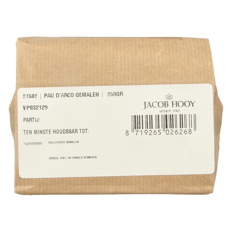 Jacob hooy jacob Hooy PAU D'ARCO GEMALEN - 250gr