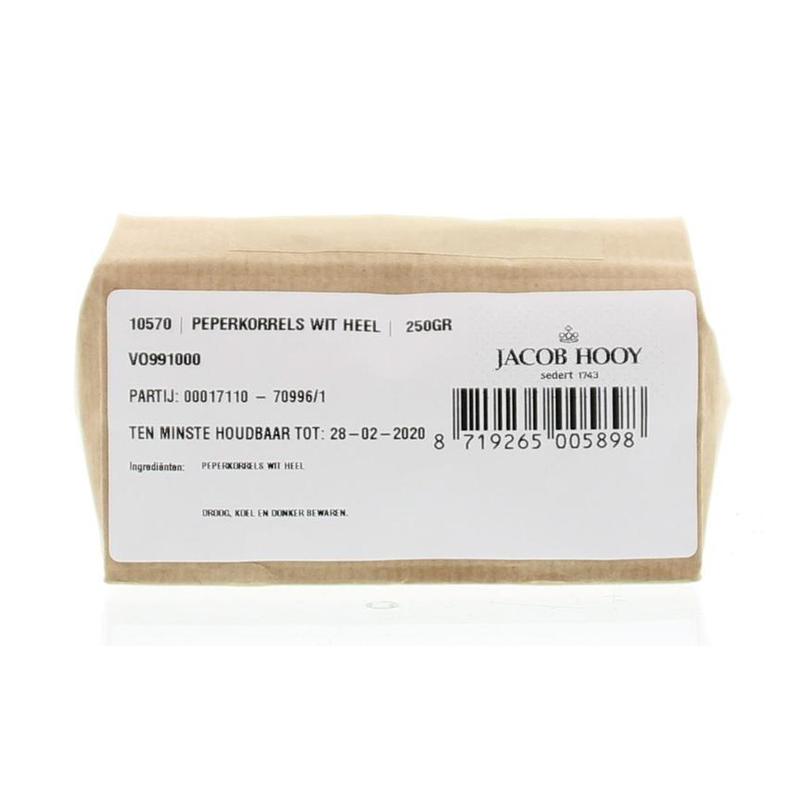 Jacob hooy jacob Hooy PEPERKORRELS WIT HEEL - 250gr