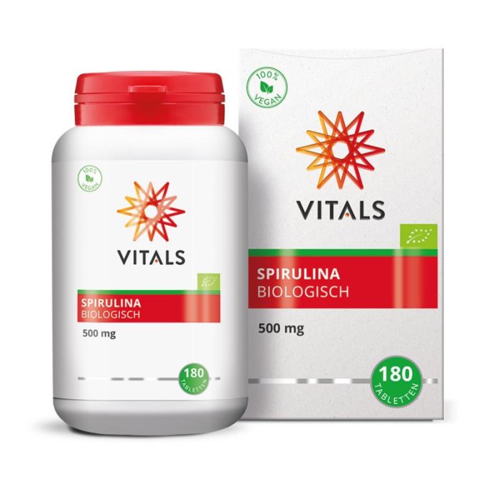 Vitals Vitals Spirulina 500mg Bio - 180tb