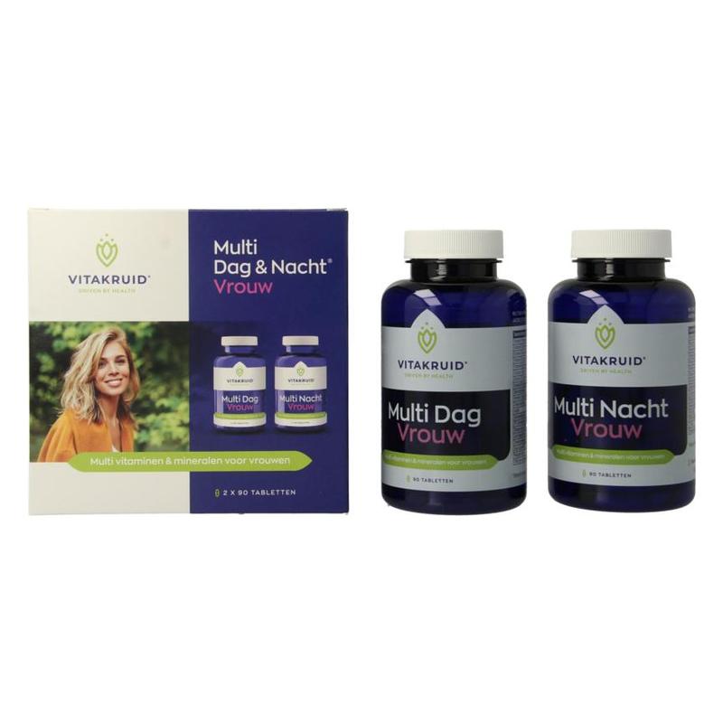 Vitakruid Vitakruid Multi Dag & Nacht Vrouw 100% Vegan - 180tb