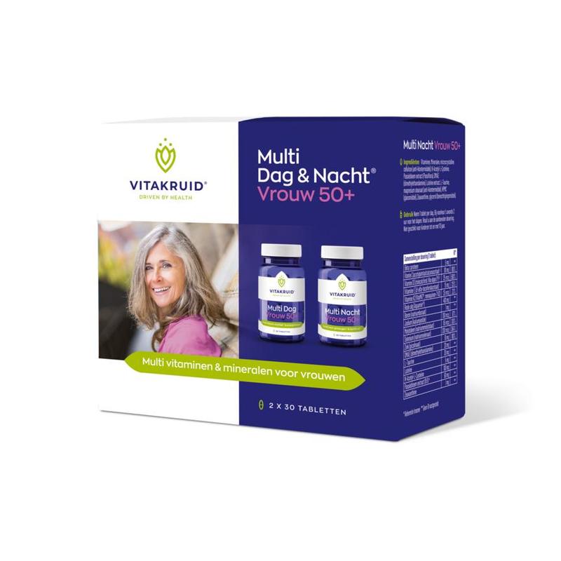 Vitakruid Vitakruid Multi Dag & Nacht Vrouw 50+ 100% Vegan 2 - 60tb