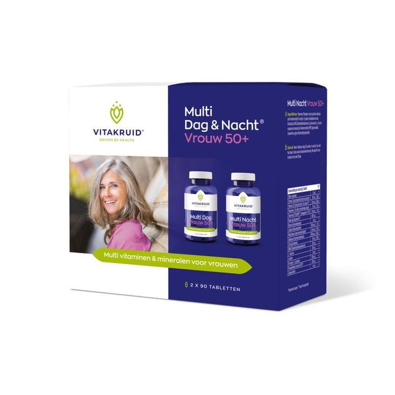Vitakruid Vitakruid Multi Dag & Nacht Vrouw 50+ 100% Vegan - 180tb