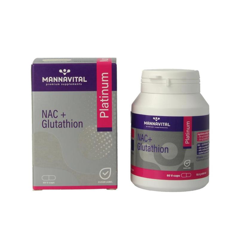 Mannavital Mannavital NAC + Glutathion Platinum - 60vcp