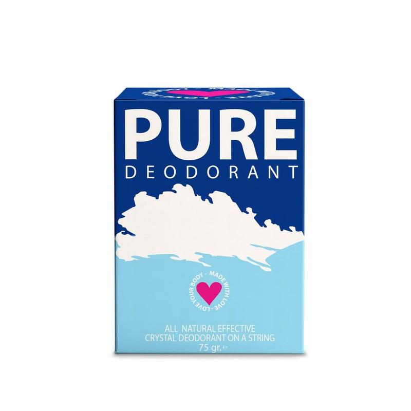 Pure natuurlijk deo Pure natuurlijk deo PURE - Deo stick - 75 gram met touwtje - 75gr