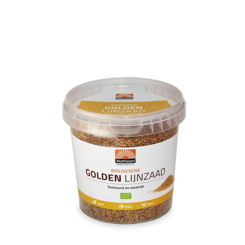Mattisson Mattisson Bio Golden Lijnzaad Raw 500g - 500gr