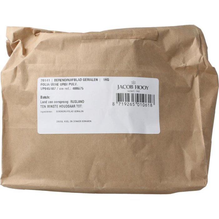 Jacob hooy jacob Hooy BERENDRUIFBLAD GEMALEN - 1kg