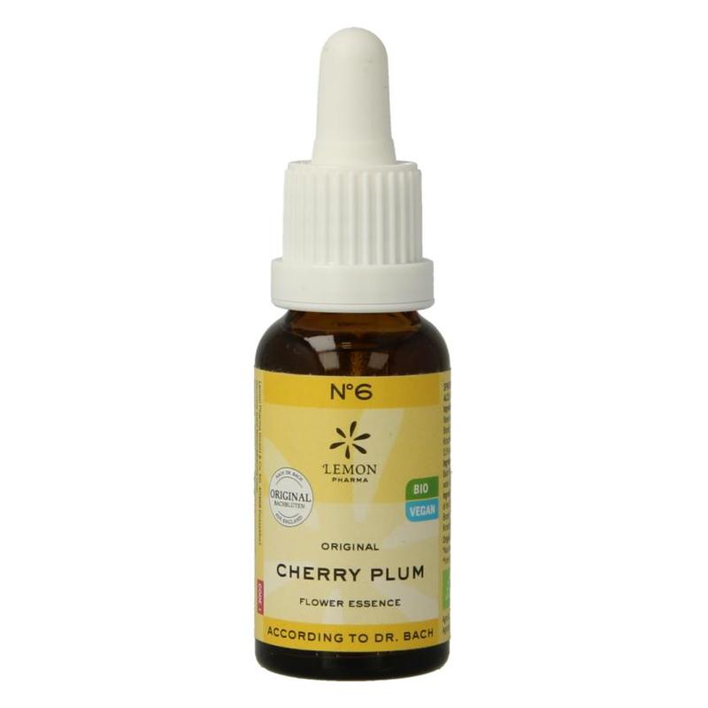 Lemon pharma Lemon Pharma Bach bloesem No. 6 Cherry plum BIO - 20 - 20ml