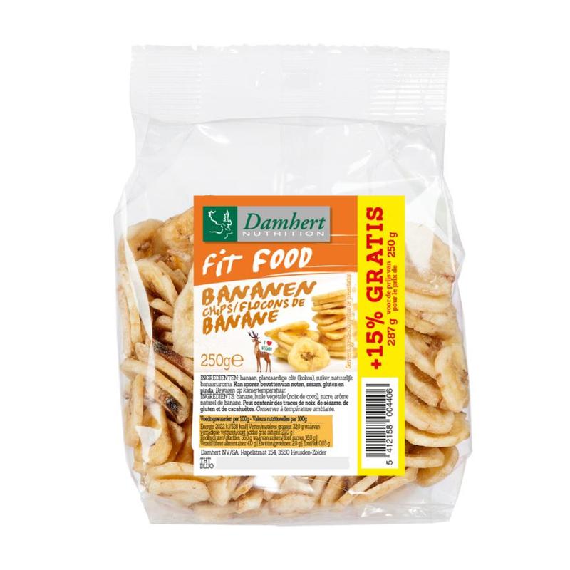 Fit food Fit Food Bananenchips - 250
