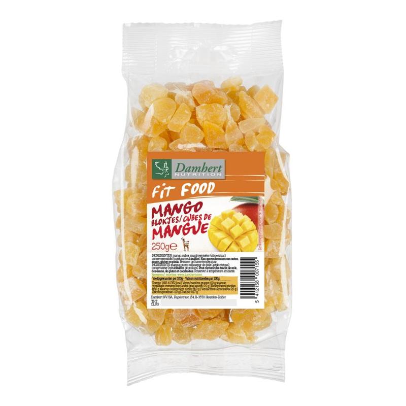 Fit food Fit Food Mangoblokjes - 250gr