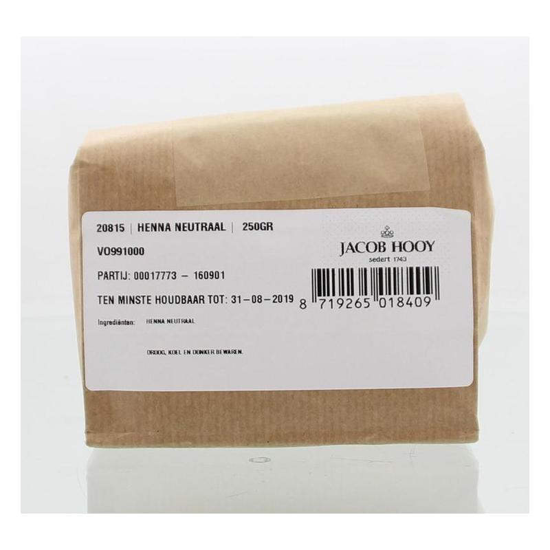 Jacob hooy jacob Hooy HENNAPOEDER NEUTRAAL - 250gr