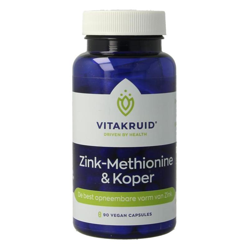 Vitakruid Vitakruid Zink Methionine & Koper Gluconaat - 90vcp