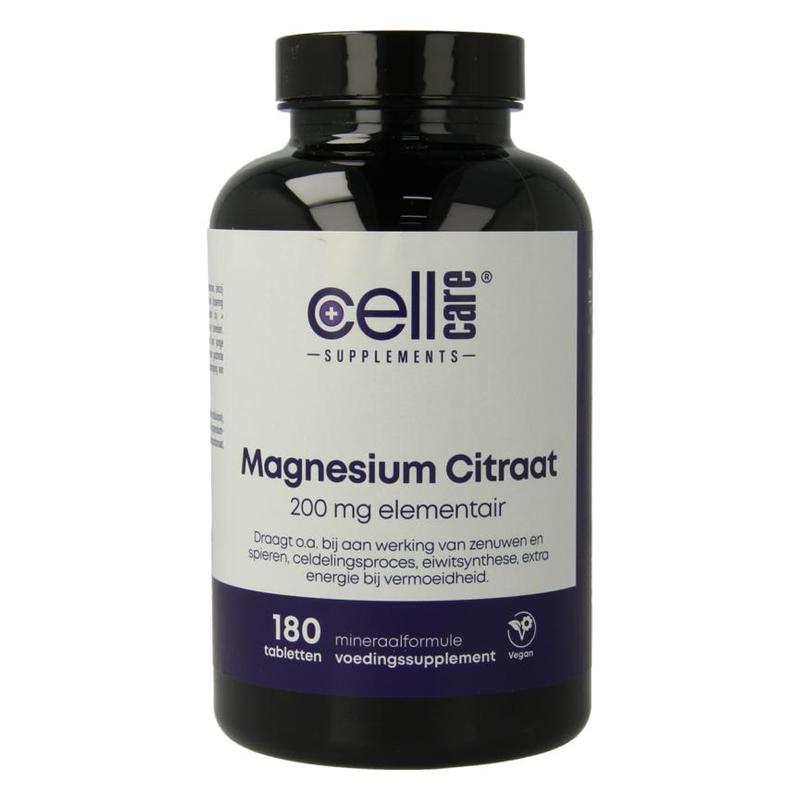 Cellcare CellCare Magnesium Citraat 200mg elementair - 180tb