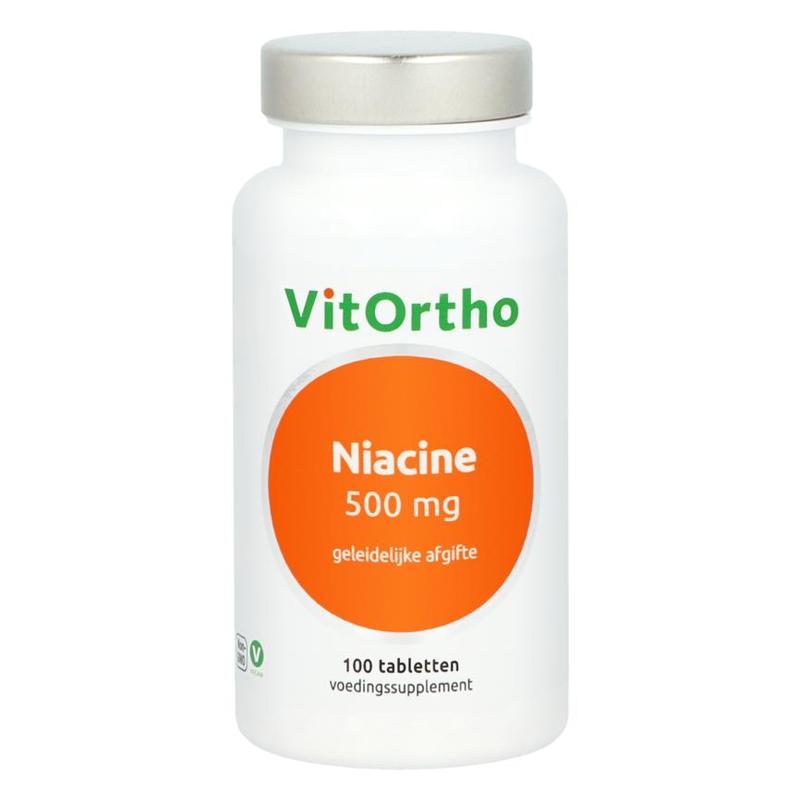 Vitortho VitOrtho Niacine 500 mg geleidelijke afgifte 100 - 100tb