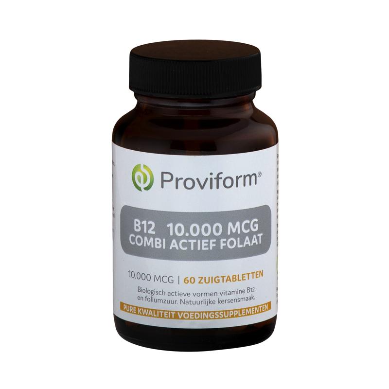 Proviform Proviform Vitamine B12 10.000mcg combi actief fol - 60ztb