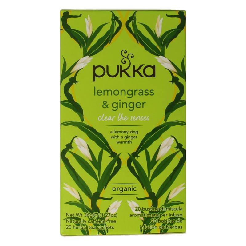 Pukka PUKKA Lemongrass & ginger - 20zk