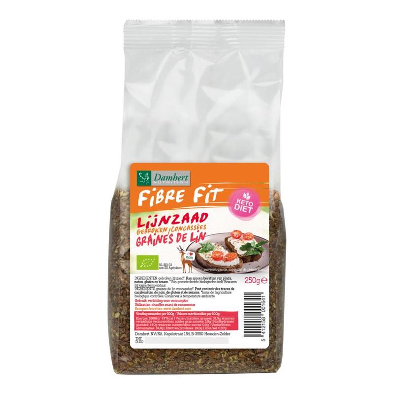 Fibre fit Fibre Fit Gebroken Lijnzaad BIO - 250gr