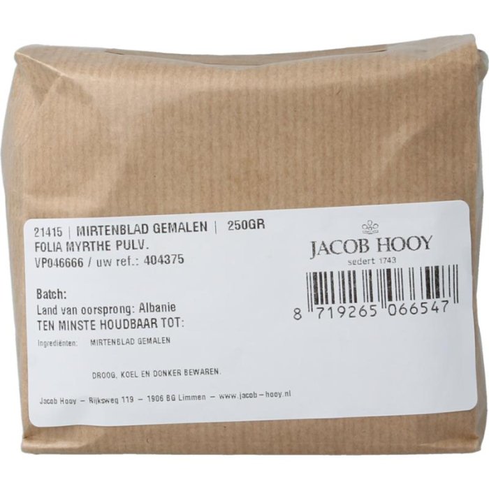 Jacob hooy jacob Hooy MIRTENBLAD GEMALEN - 250gr