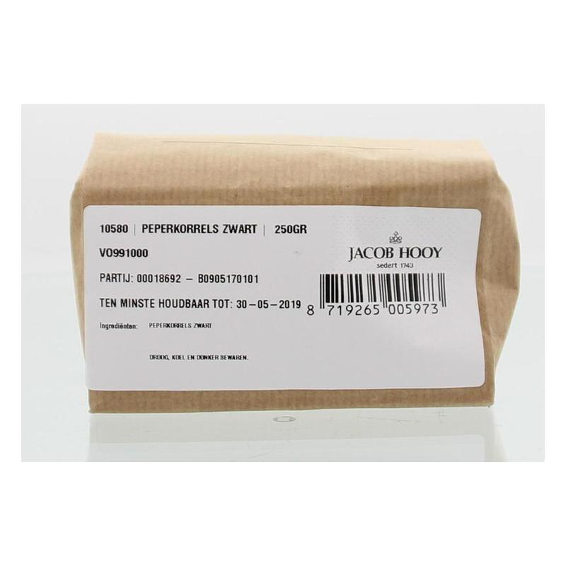 Jacob hooy jacob Hooy PEPERKORRELS ZWART HEEL - 250gr