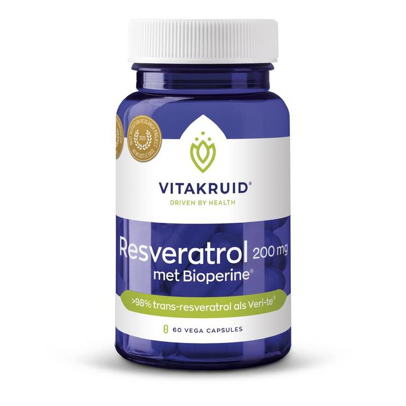 Vitakruid Vitakruid Resveratrol (Veri-teÂ®) 200mg met Bioper - 60vcp