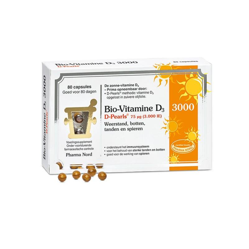 Pharma nord Pharma Nord Bio-Vitamine D3 75mcg 3.000ie Pearls - 80cp
