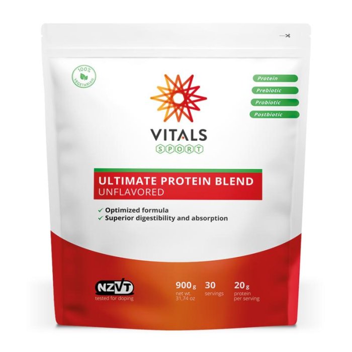 Vitals Vitals Ultimate Protein Blend Unflavored Stazak - 900gr