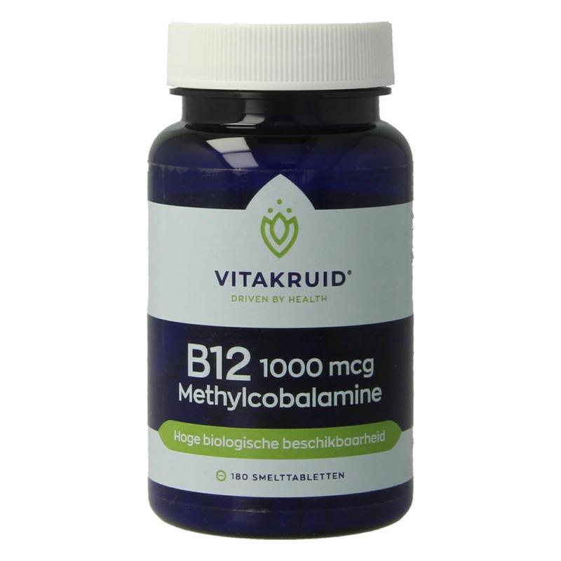 Vitakruid Vitakruid B12 1000 mcg Actief Methylcobalamine Vit - 180stb