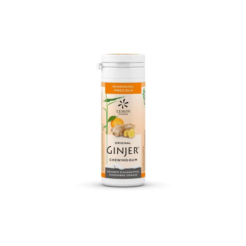 Lemon pharma Lemon Pharma GINJERÂ® Gember kauwgom sinaasappel - 20st