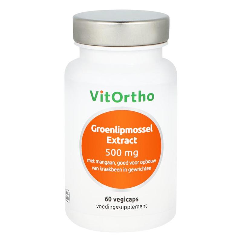 Vitortho VitOrtho Groenlipmossel Extract 500 mg 60 vegicap - 60vcp
