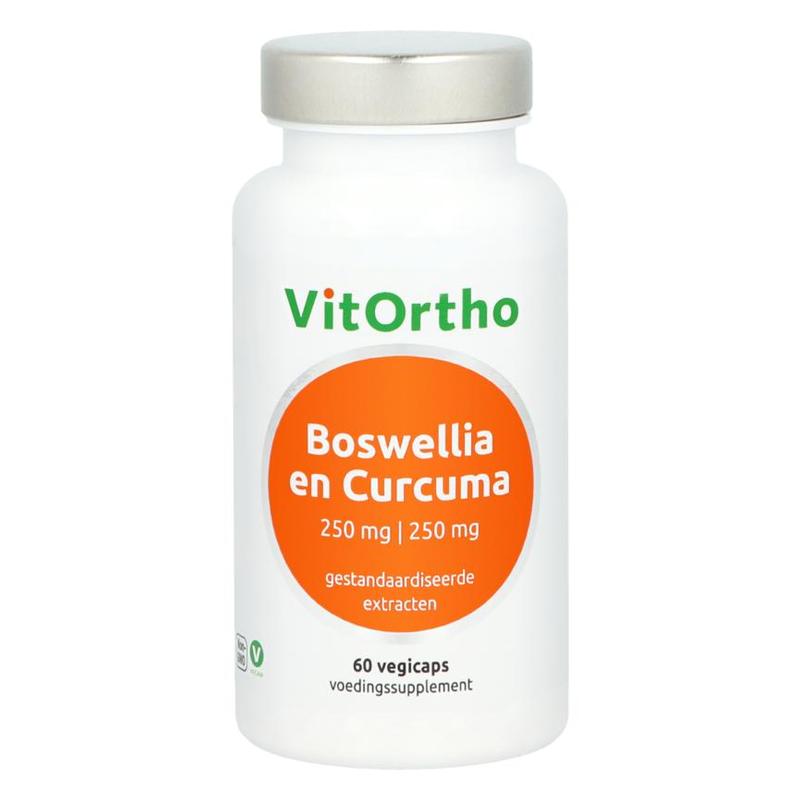 Vitortho VitOrtho Boswellia 250 mg en Curcuma 250 mg 60 ve - 60cp