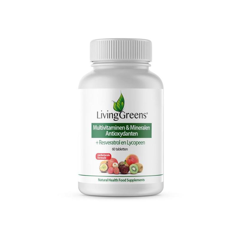 Livinggreens Livinggreens Multi vitaminen & mineralen antioxidant - 60tb