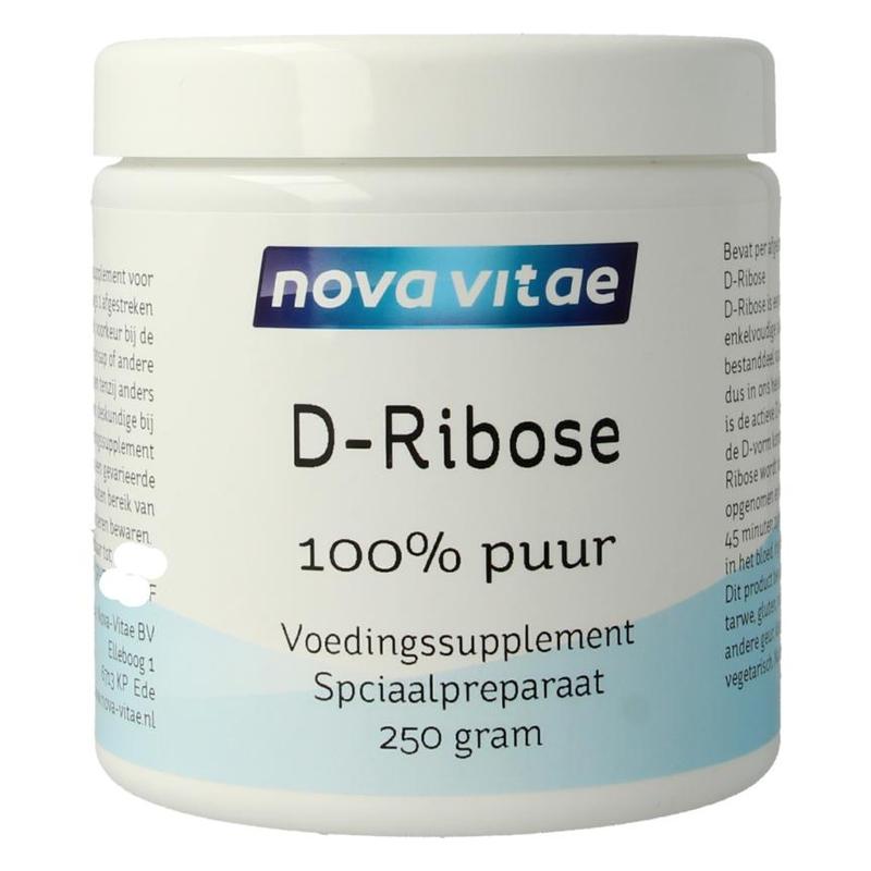 Nova vitae Nova Vitae D Ribose 100% puur - 250gr