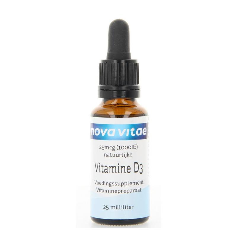 Nova vitae Nova Vitae Vitamine D3 1000IE druppel - 25ml