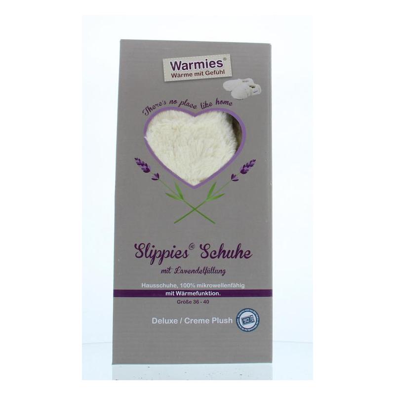 Warmies WARMIES Slippies Mt 4-7 Creme Plush ** - 1