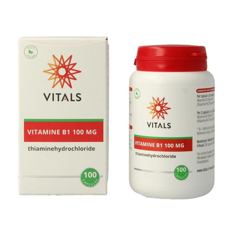 Vitals Vitals Vitamine B1 100 mg (thiamine-HCL) - 100cp