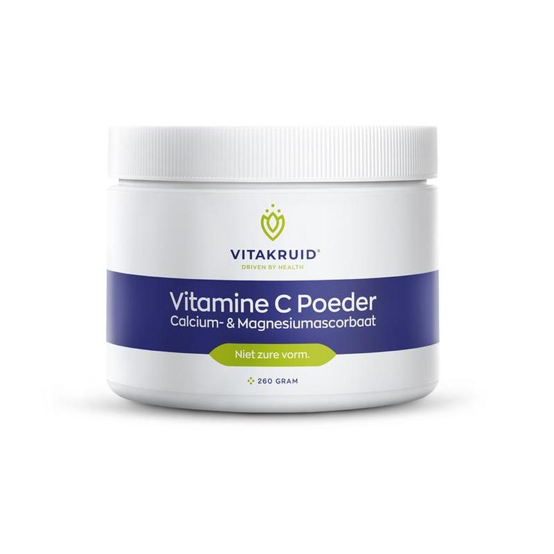 Vitakruid Vitakruid Vitamine C poeder Calcium-& Magnesiumasc - 260gr