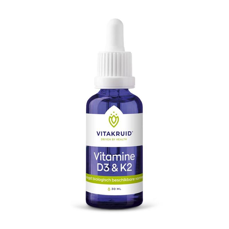 Vitakruid Vitakruid Vitamine D3 & K2 (MenaQ7Â®) met pipet - 30ml