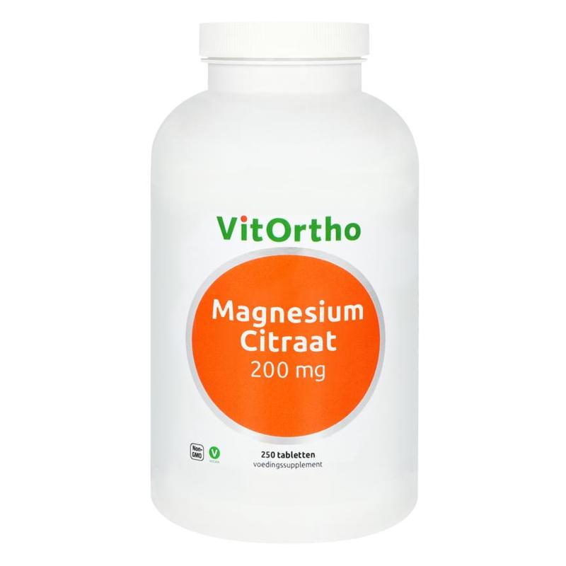 Vitortho VitOrtho Magnesium Citraat 200 mg 250 tabs - 250tb