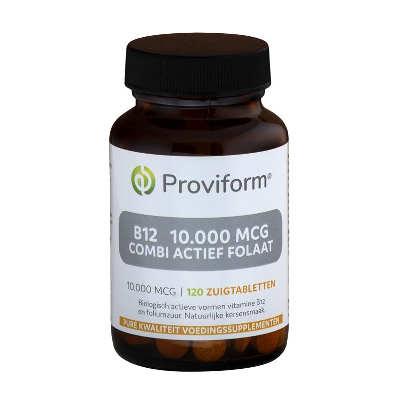 Proviform Proviform Vitamine B12 10.000mcg combi actief fol - 120ztb