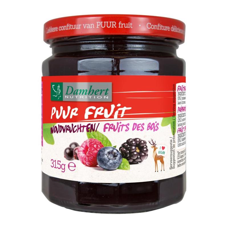 Damhert Damhert Puur Fruit Confituur Woudvruchten - 315gr