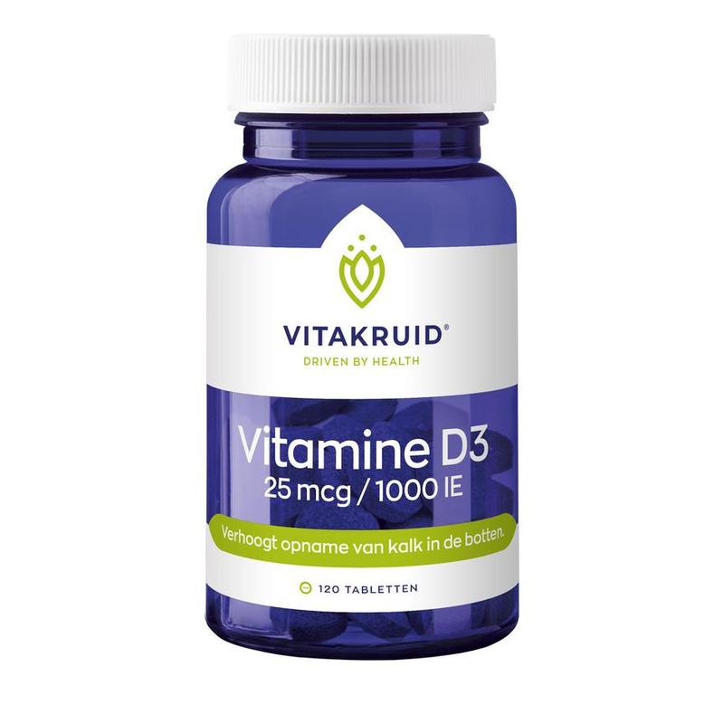Vitakruid Vitakruid Vitamine D3 25mcg / 1000IE - 120tb