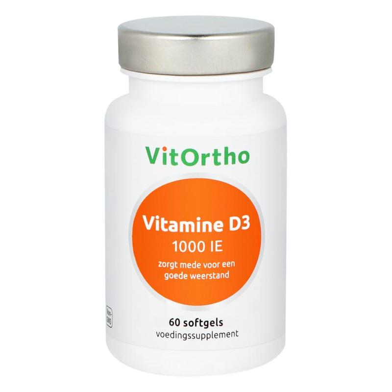 Vitortho VitOrtho Vitamine D3 1000 IE 60 softgels - 60sft